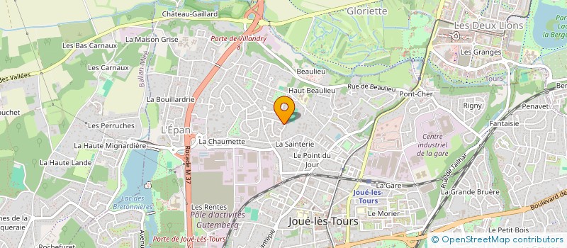 localisation de l'entreprise MONSIEUR FREDDY BOULANGE  JOUE-LES-TOURS
