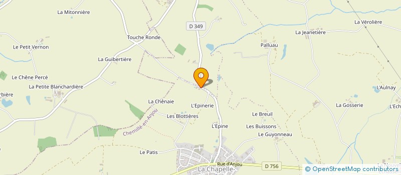 localisation de l'entreprise MONSIEUR FREDDY BRAULT à CHEMILLE-EN-ANJOU
