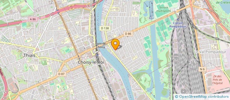 localisation de l'entreprise MONSIEUR FREDDY BRIAND  CHOISY LE ROI