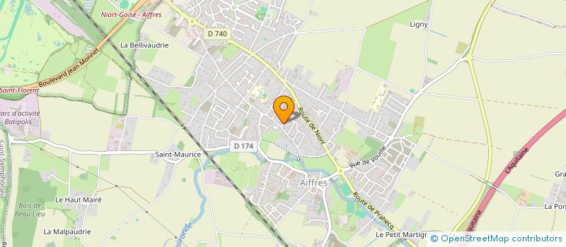 localisation de l'entreprise MONSIEUR FREDDY BRUNET  AIFFRES