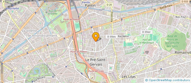 localisation de l'entreprise MONSIEUR FREDDY BUNGA MBENZA  LE PRE-SAINT-GERVAIS