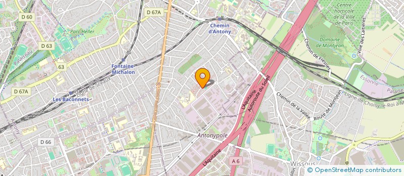 localisation de l'entreprise MONSIEUR FREDDY CABERTY à ANTONY