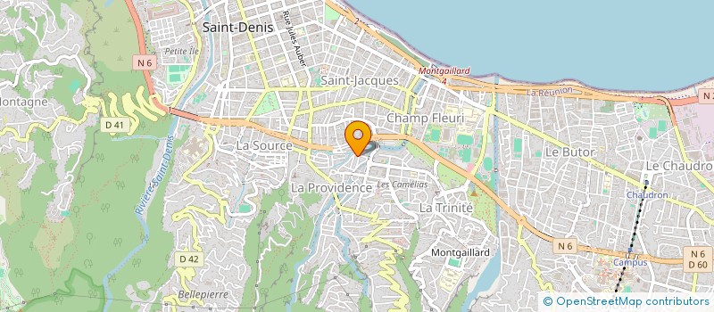 localisation de l'entreprise MONSIEUR FREDDY DALLEAU  SAINT-DENIS