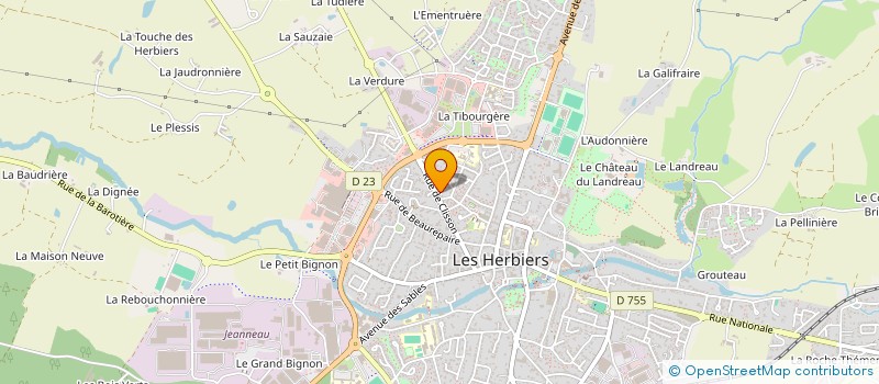 localisation de l'entreprise MONSIEUR FREDDY DAVIET à LES HERBIERS