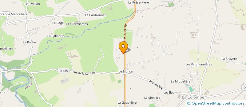 localisation de l'entreprise MONSIEUR FREDDY DECAEN  LA COLOMBE