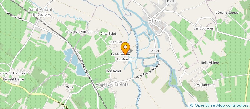 localisation de l'entreprise MONSIEUR FREDDY DEFAYE à ANGEAC-CHARENTE