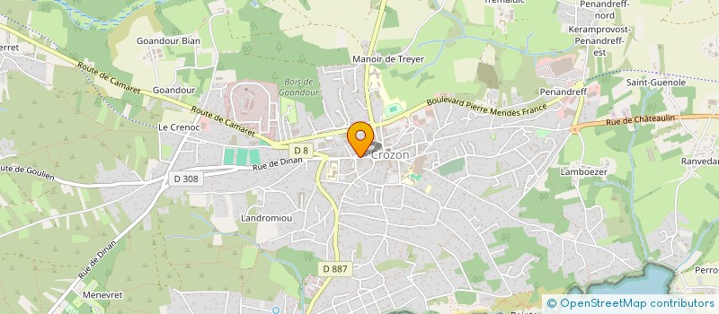 localisation de l'entreprise MONSIEUR FREDDY DELAUNAY  CROZON