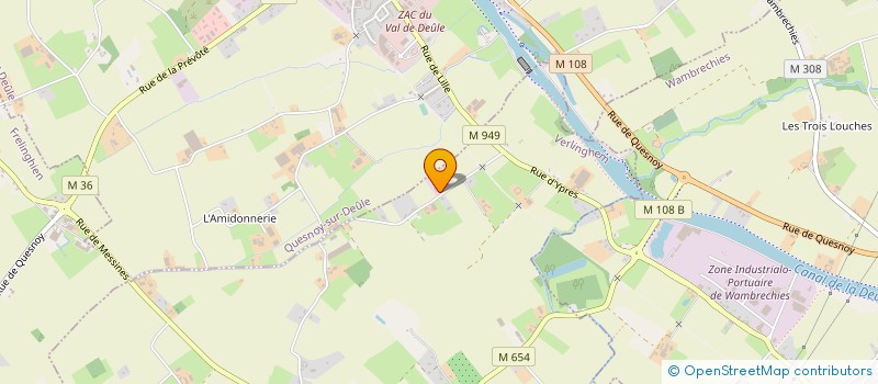 localisation de l'entreprise MONSIEUR FREDDY DELEPIERRE à VERLINGHEM