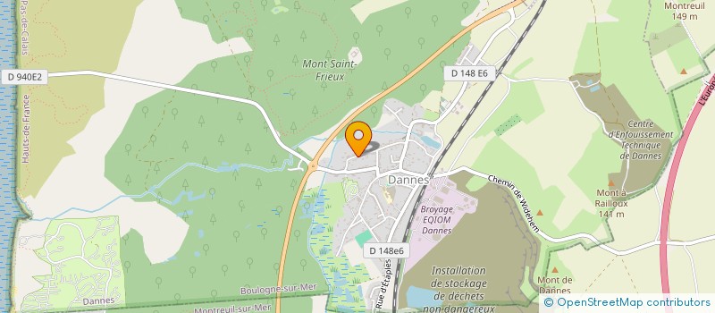 localisation de l'entreprise MONSIEUR FREDDY DESENCLOS  DANNES