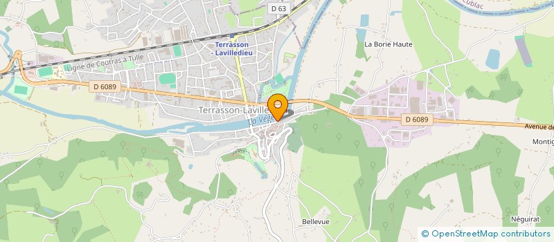 localisation de l'entreprise MONSIEUR FREDDY DUTERIEZ  TERRASSON-LAVILLEDIEU