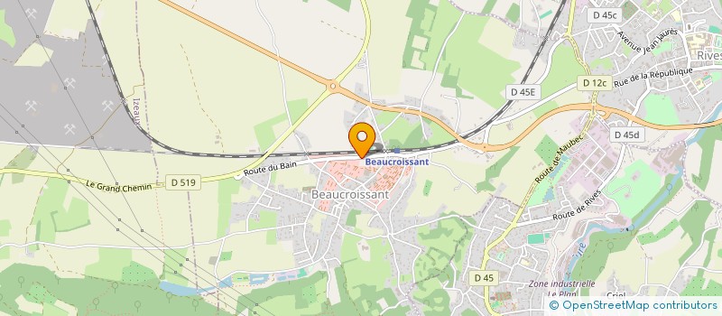 localisation de l'entreprise MONSIEUR FREDDY FAVRET  BEAUCROISSANT