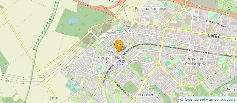 localisation de l'entreprise MONSIEUR FREDDY FOURNIL  CERGY