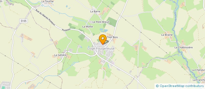 localisation de l'entreprise MONSIEUR FREDDY GALON  LOGE-FOUGEREUSE