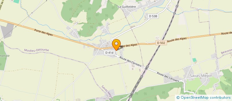 localisation de l'entreprise MONSIEUR FREDDY GANNIER  SAVAS-MEPIN