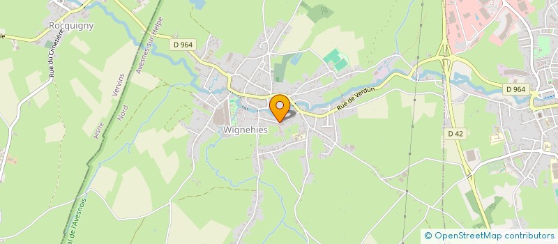 localisation de l'entreprise MONSIEUR FREDDY GEOFFROY  WIGNEHIES