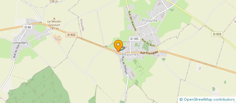 localisation de l'entreprise MONSIEUR FREDDY GODE  BEAUMETZ