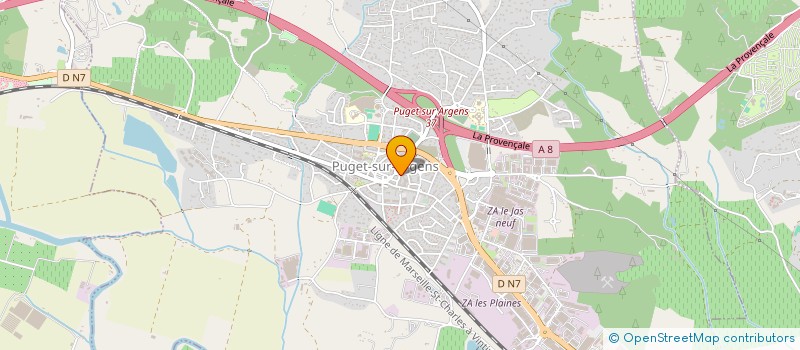 localisation de l'entreprise MONSIEUR FREDDY GRONDIN à PUGET-SUR-ARGENS