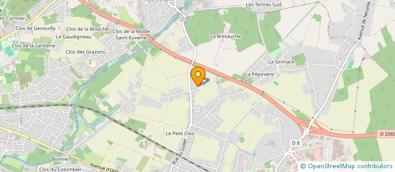 localisation de l'entreprise MONSIEUR FREDDY GRONDIN  CHECY