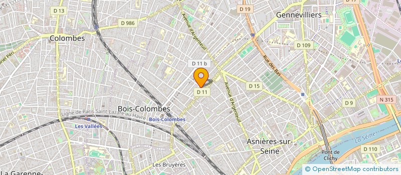 localisation de l'entreprise MONSIEUR FREDDY GUARACHI CACHICATARI à BOIS-COLOMBES
