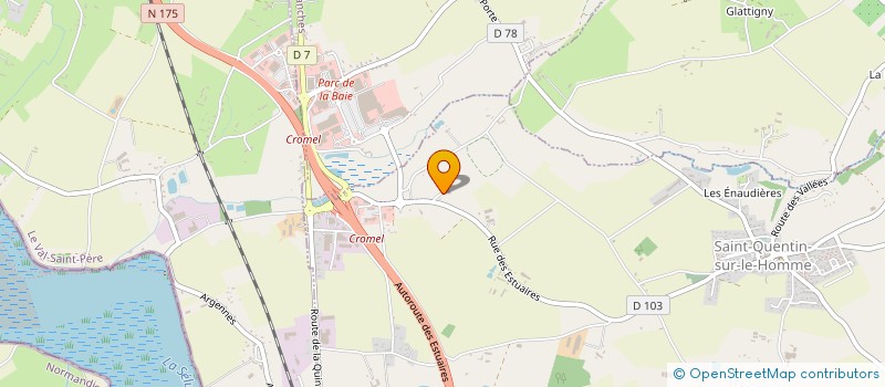 localisation de l'entreprise MONSIEUR FREDDY GUERENDEL  SAINT-QUENTIN-SUR-LE-HOMME