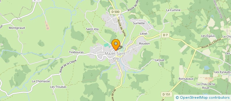 localisation de l'entreprise MONSIEUR FREDDY GUILHOT  MAZET-SAINT-VOY