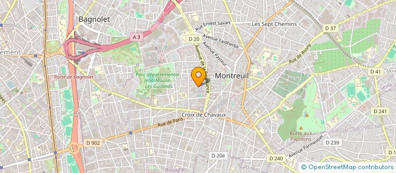 localisation de l'entreprise MONSIEUR FREDDY GUILLOIS à MONTREUIL