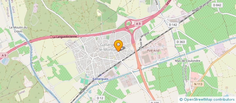 localisation de l'entreprise MONSIEUR FREDDY GUITARD  GALLARGUES-LE-MONTUEUX