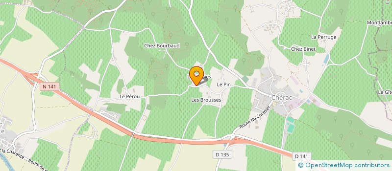 localisation de l'entreprise MONSIEUR FREDDY JAMIN à CHERAC