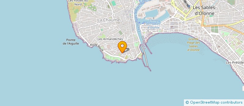 localisation de l'entreprise MONSIEUR FREDDY JEHU à LES SABLES D'OLONNE