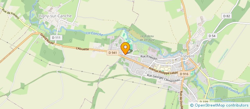 localisation de l'entreprise MONSIEUR FREDDY JENBACK  FREVENT