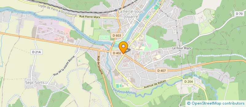 localisation de l'entreprise MONSIEUR FREDDY JOPHA à LA FERTE-SOUS-JOUARRE
