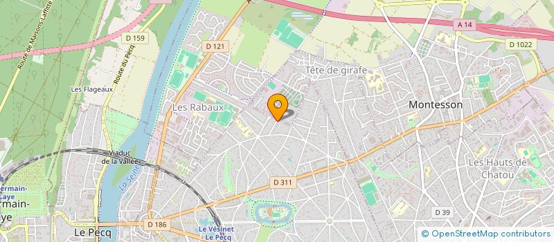 localisation de l'entreprise MONSIEUR FREDDY KABALA MULUMBA  LE VESINET