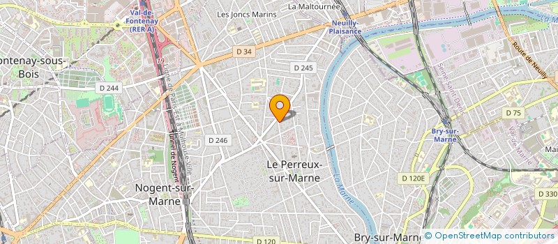 localisation de l'entreprise MONSIEUR FREDDY KAKUNZE  LE PERREUX-SUR-MARNE