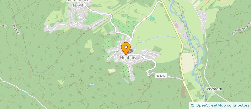 localisation de l'entreprise MONSIEUR FREDDY KAUFFMANN  NEUVE-EGLISE