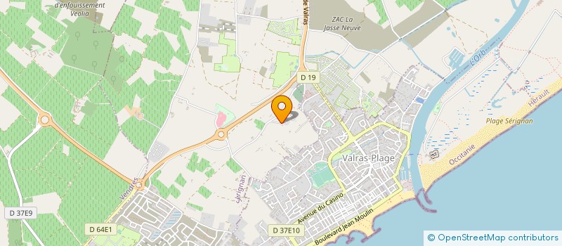 localisation de l'entreprise MONSIEUR FREDDY LAFERTIN  SERIGNAN