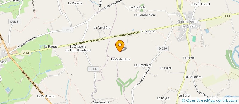 localisation de l'entreprise MONSIEUR FREDDY LAUBEL  SAINT-DENIS-LE-GAST