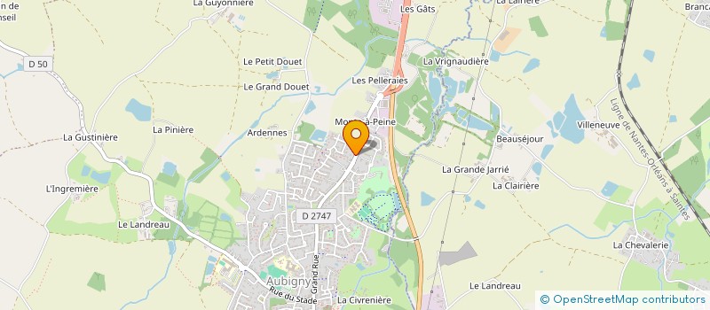 localisation de l'entreprise MONSIEUR FREDDY LAURENT à AUBIGNY-LES CLOUZEAUX