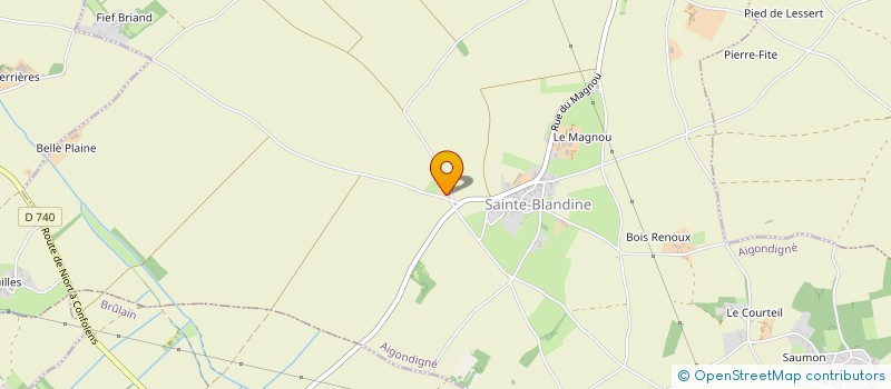 localisation de l'entreprise MONSIEUR FREDDY LEAU à AIGONDIGNE
