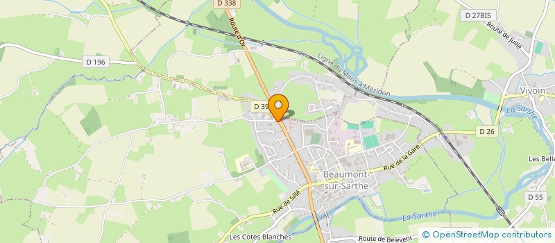 localisation de l'entreprise MONSIEUR FREDDY LEBRUN  BEAUMONT-SUR-SARTHE