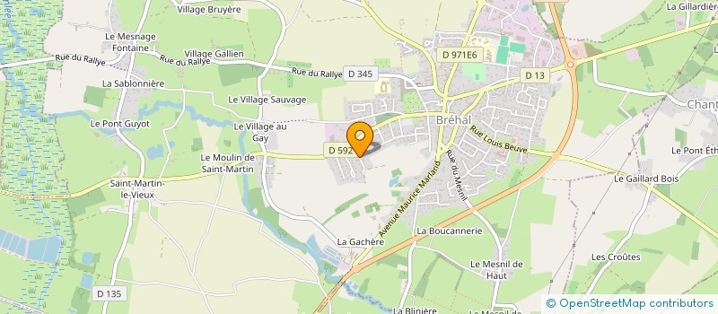 localisation de l'entreprise MONSIEUR FREDDY LEFEVRE  BREVILLE-SUR-MER