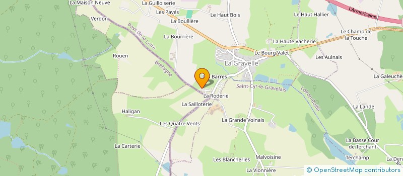 localisation de l'entreprise MONSIEUR FREDDY LOCHIN  LA GRAVELLE