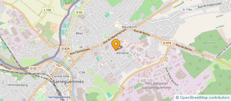 localisation de l'entreprise MONSIEUR FREDDY LUCYK  SARREGUEMINES