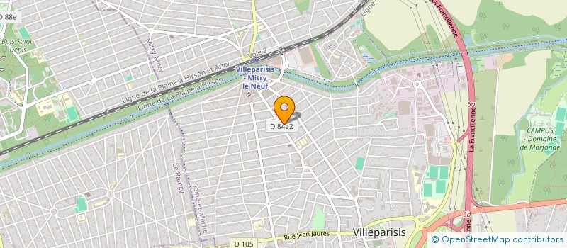 localisation de l'entreprise MONSIEUR FREDDY MAROY  VILLEPARISIS