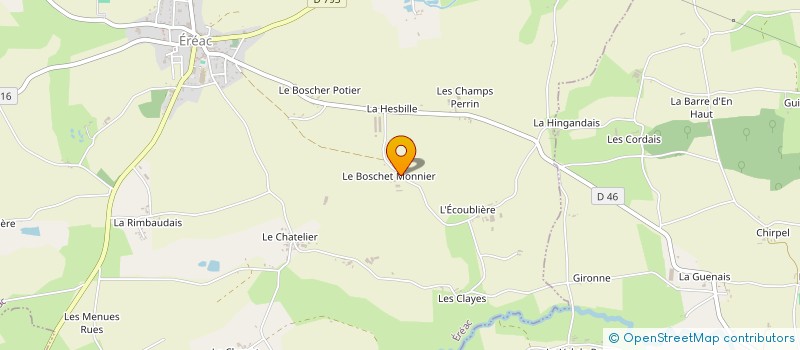 localisation de l'entreprise MONSIEUR FREDDY MARTIN à EREAC