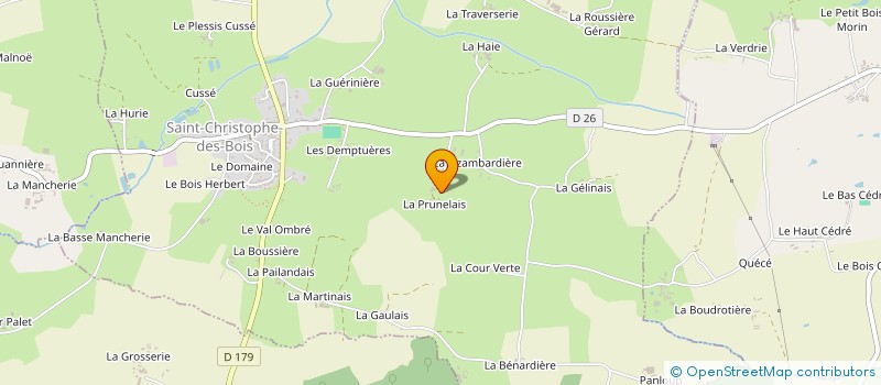 localisation de l'entreprise MONSIEUR FREDDY MARTINAIS  SAINT-CHRISTOPHE-DES-BOIS