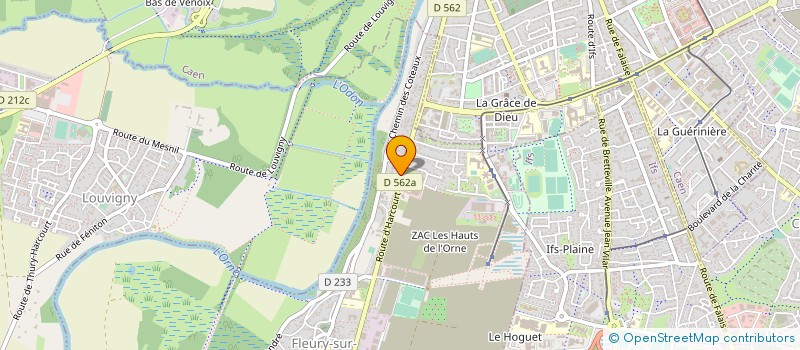 localisation de l'entreprise MONSIEUR FREDDY MESLIN  FLEURY-SUR-ORNE