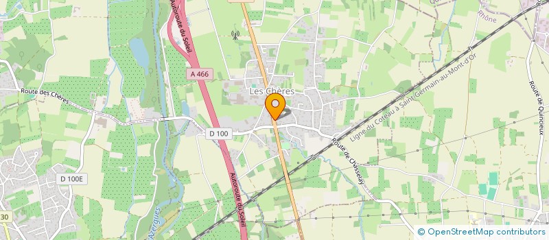 localisation de l'entreprise MONSIEUR FREDDY MONGINOT  LES CHERES