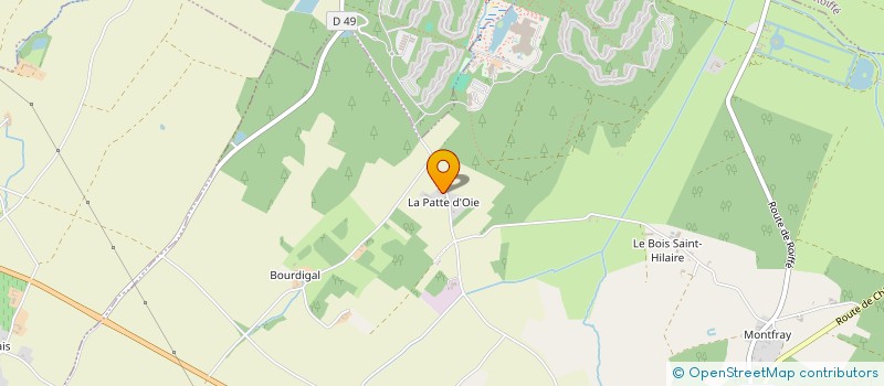 localisation de l'entreprise MONSIEUR FREDDY NOIRAUD  LES TROIS-MOUTIERS