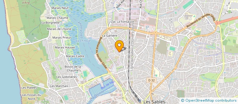 localisation de l'entreprise MONSIEUR FREDDY NOWAK à LES SABLES D'OLONNE