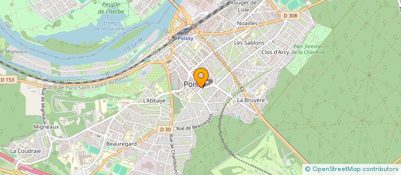 localisation de l'entreprise MONSIEUR FREDDY OTTO MBONGO  POISSY